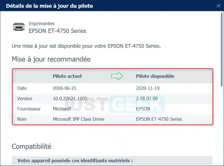 mettez à jour facilement vos pilotes Windows