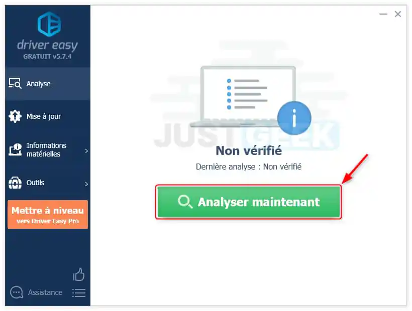 Vérifiez les mises à jour de pilotes disponibles avec Driver Easy