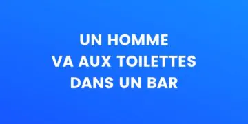 un homme va aux toilettes dans un bar
