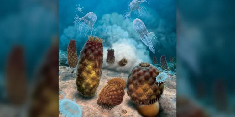 Oups, ce fossile vieux de 300 millions d'années était à l'envers.  Ce n'est pas une méduse après tout.