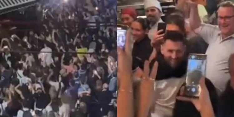 Messi déclenche une émeute devant un restaurant