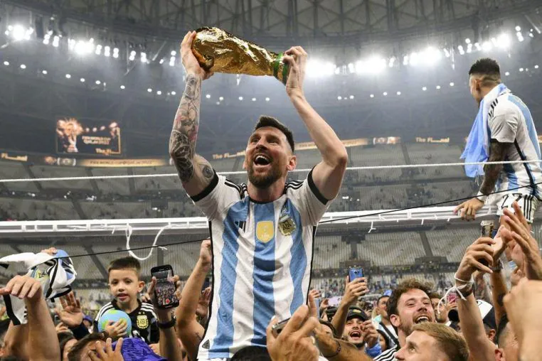 lionel messi champion du monde football argentine