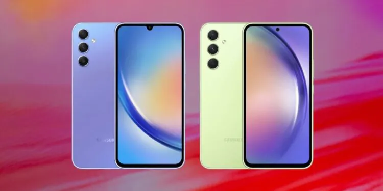 Samsung Galaxy A54 5G, Galaxy A34 5G Leaked Renders Hint at Colour Options, Specifications Ahead of Debut