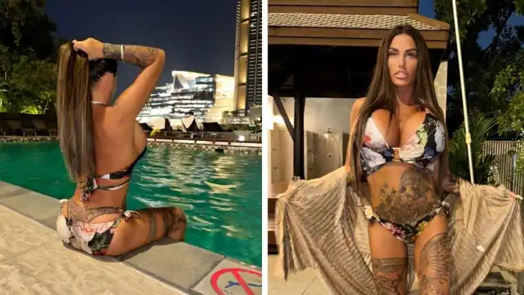 Une influenceuse dévoile son string tatoué sur les fesses !  (Des photos)