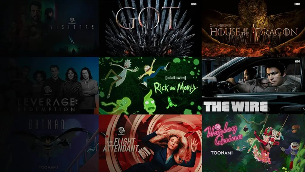 la liste complète des séries HBO Pass Warner Séries HBO