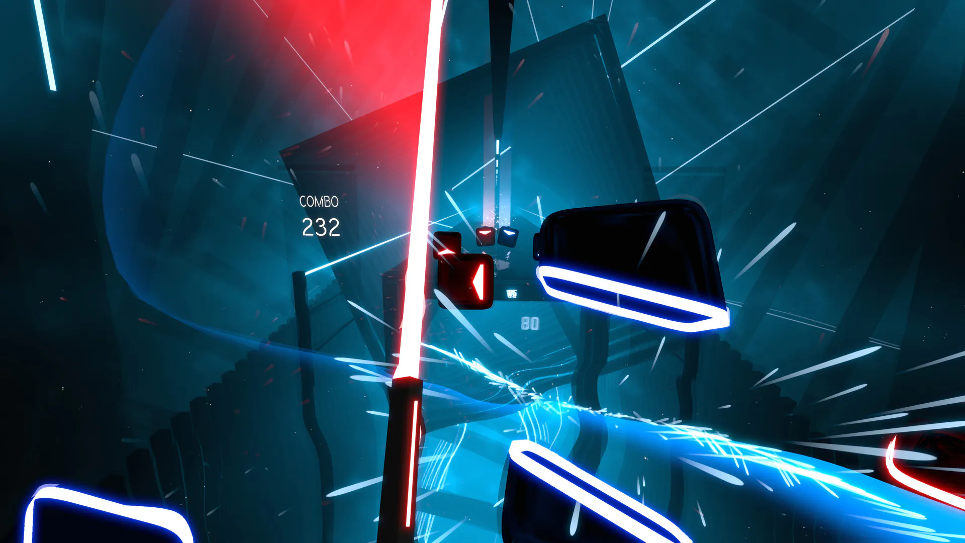 Capture d'écran du jeu VR Beat Saber