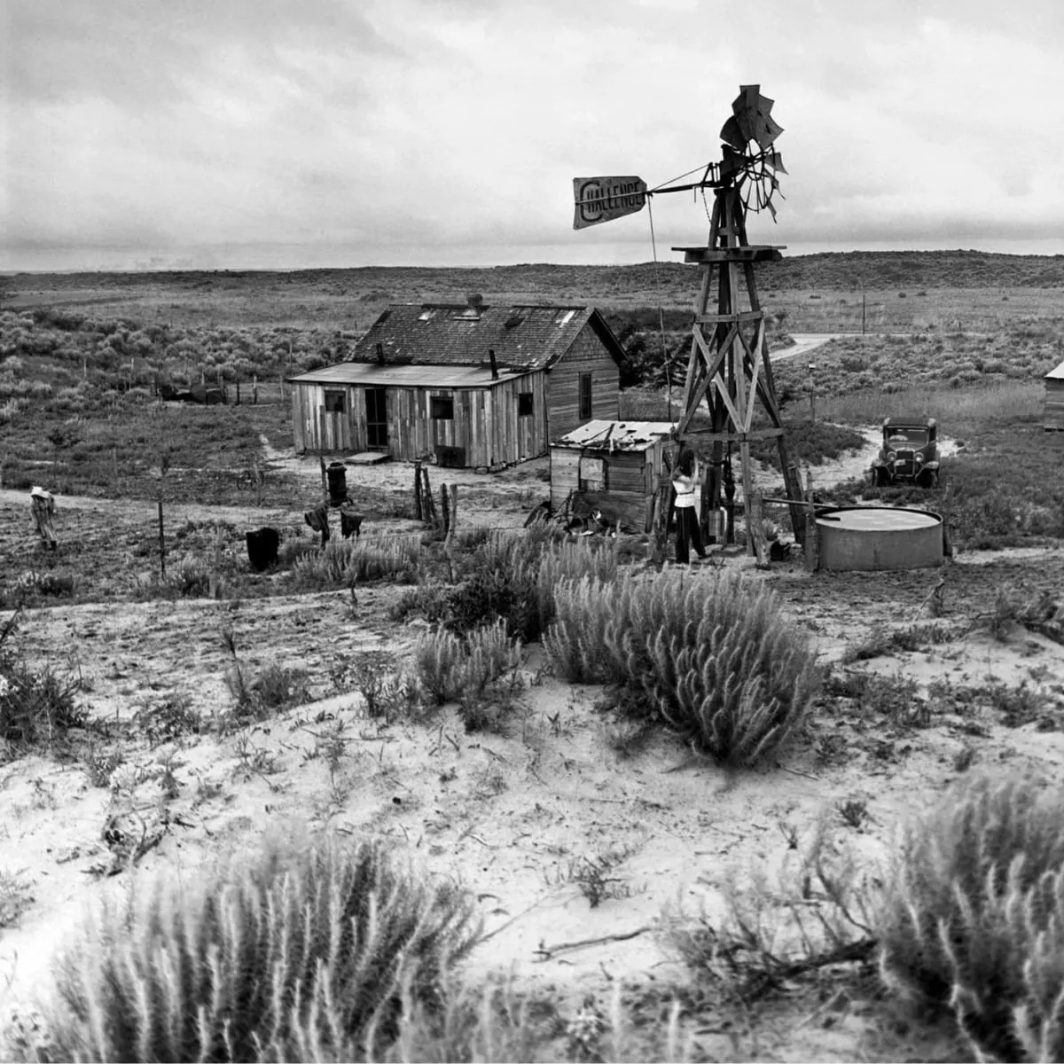 Dust Bowl, Ciel, Nuage, Plantes, Paysage naturel