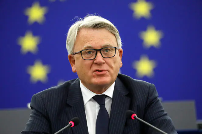 Le Commissaire européen à l'Emploi et aux Droits sociaux, le Luxembourgeois Nicolas Schmit, ici au Parlement européen, en juin 2021.