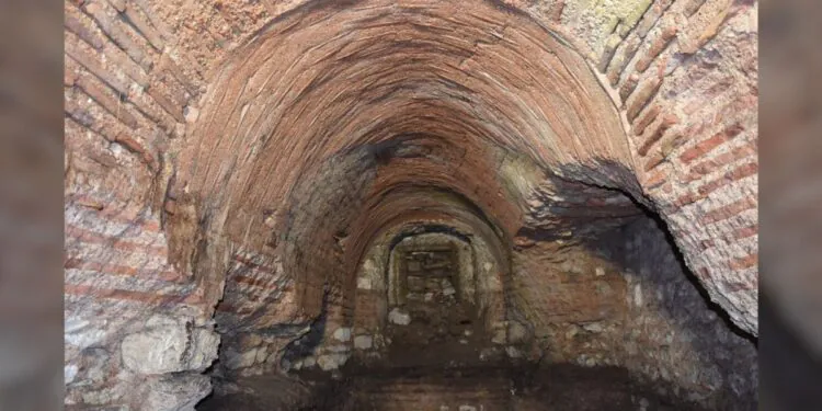 Tunnel caché et salles découvertes sous une église vieille de 1 500 ans à Istanbul