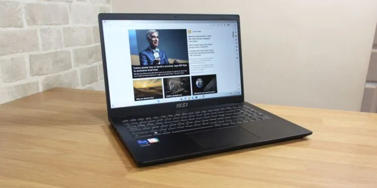 Test du portable MSI Modern 15