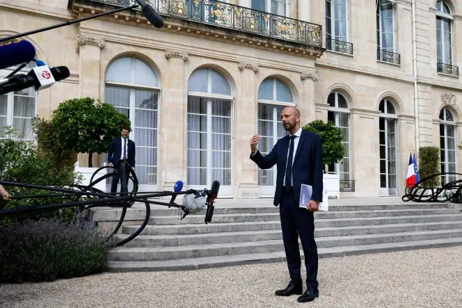 Le ministre de la Fonction publique et de la Transformation, Stanislas Guerini, le 21 juin 2022. (Photo Ludovic MARIN/AFP)