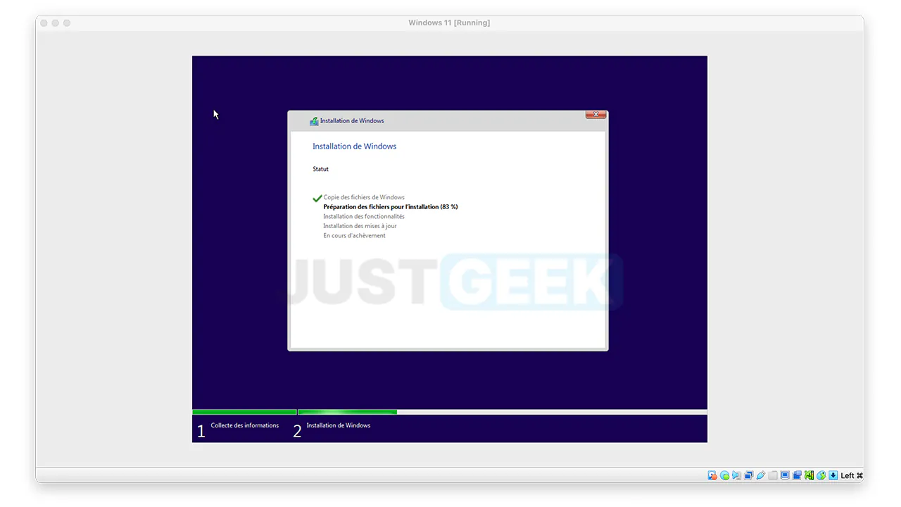 Installer Windows 11 sur macOS
