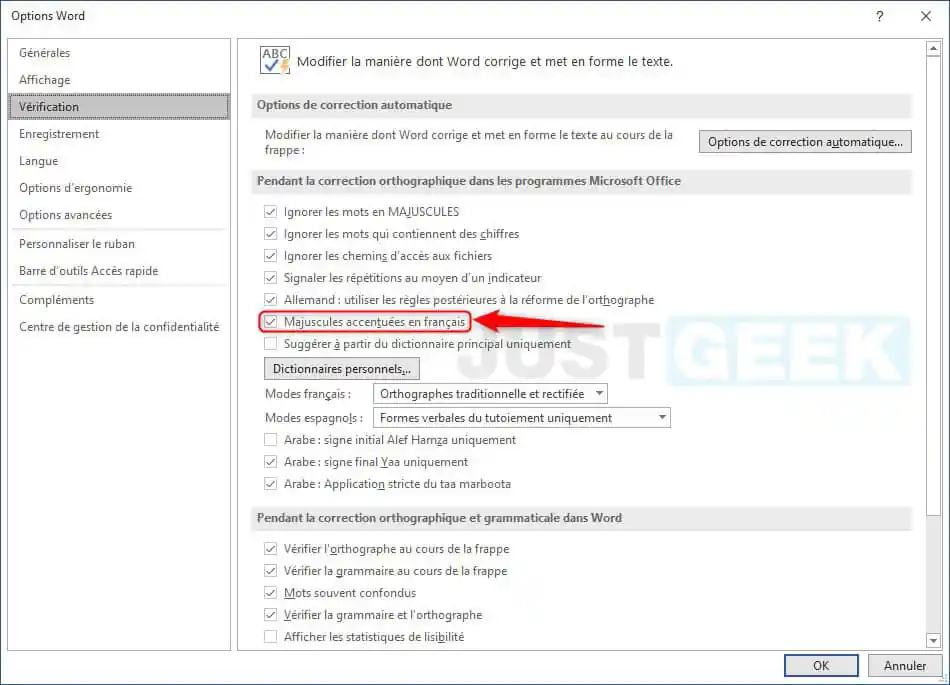 Lettres majuscules accentuées dans Word