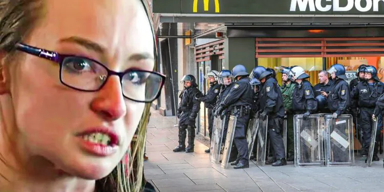 When nine police officers enter her restaurant this waitress s day took a drastic turn