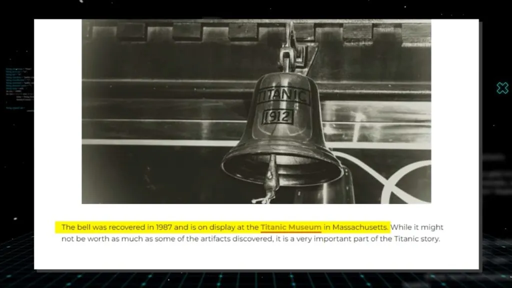 The Titanic’s Alarm Bell The Titanic’s Alarm Bell